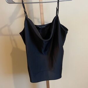 Black Cowl Neck Camisole Top